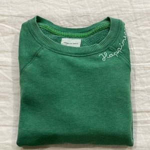 American Eagle XS Green “Happiness” Crewneck Sweatshirt